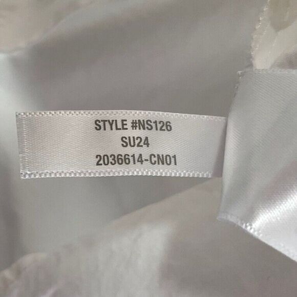 MADEWELL Shirt Dress Women XS Button Front Mini Cotton Poplin Crisp White NS126 - Picture 13 of 13